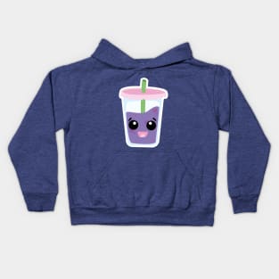 Cute Boba Bubble Tea Kids Hoodie